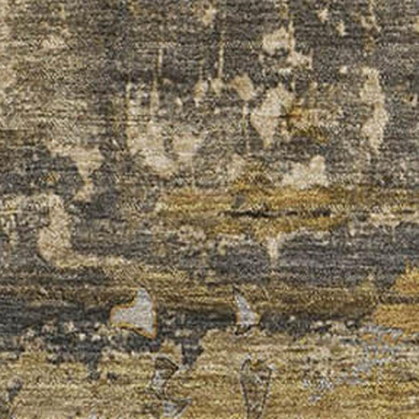 HomeRoots 10' X 14' Stylish Coffee and Gray Abstract Washable Area Rug with UV Protection for Busy Homes 648862