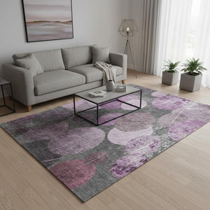 HomeRoots 5' X 8' Cabernet and Ivory Abstract Area Rug - Stylish, Washable, UV Protected, Stain Resistant Design 648900