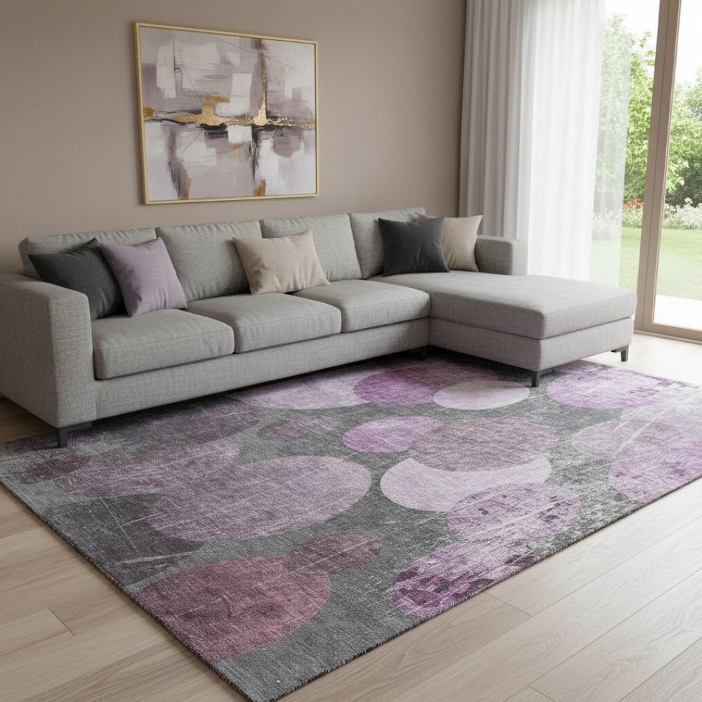 HomeRoots 8' X 10' Stylish Cabernet & Ivory Abstract Area Rug – Washable, UV-Protected, Perfect for Family Spaces! 648902