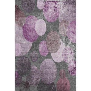 HomeRoots 10' X 14' Washable Cabernet and Ivory Abstract Area Rug - UV Protection, Stain Resistant, Durable Design 648904