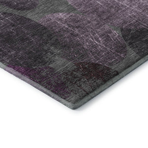HomeRoots 10' X 14' Washable Cabernet and Ivory Abstract Area Rug - UV Protection, Stain Resistant, Durable Design 648904
