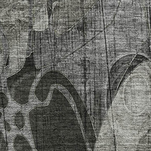 HomeRoots 10' Gray and Ivory Floral Area Rug - Washable, UV-Protected, Durable Design for Indoor & Outdoor Spaces 648988