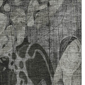 HomeRoots 10' Gray and Ivory Floral Area Rug - Washable, UV-Protected, Durable Design for Indoor & Outdoor Spaces 648988