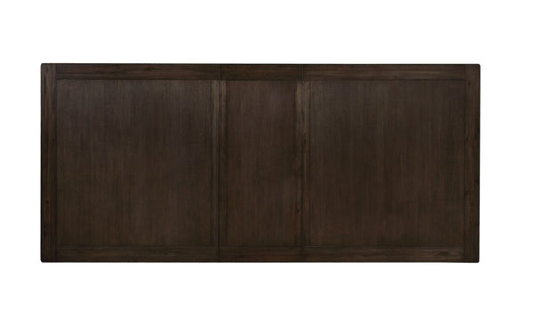 English Elm Contemporary 7-Piece Solid Wood Dining Set With Warm Gray Accents, Trestle Table & Upholstered Chairs B2741S00068