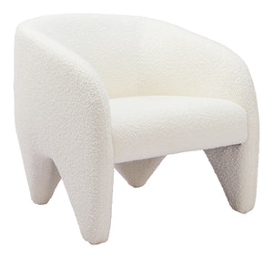 Lopta Accent Chair White 110279 Zuo Modern