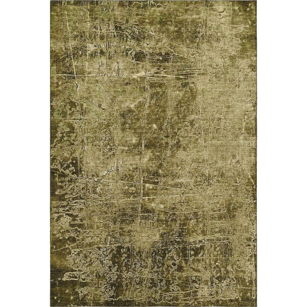 HomeRoots 8' X 10' Stylish Brown and Ivory Abstract Washable Area Rug with UV Protection for Modern Homes 649016