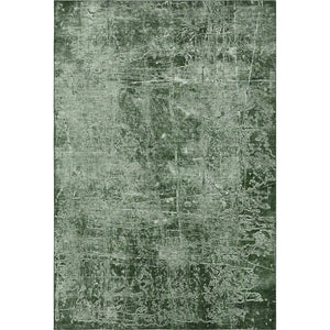 HomeRoots 5' X 8' Emerald and Ivory Abstract Washable Area Rug - Durable, Stylish, UV-Protected for Homes 649020