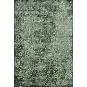 HomeRoots 5' X 8' Emerald and Ivory Abstract Washable Area Rug - Durable, Stylish, UV-Protected for Homes 649020