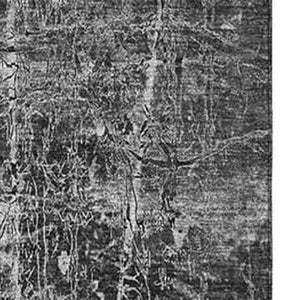 HomeRoots 5' X 8' Gray And Ivory Abstract Washable Area Rug - Durable, Stylish, UV Protected for Modern Homes 649026