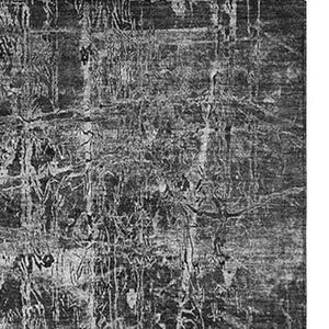 HomeRoots 5' X 8' Gray And Ivory Abstract Washable Area Rug - Durable, Stylish, UV Protected for Modern Homes 649026