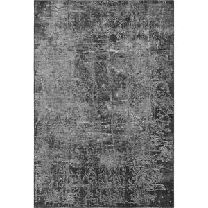 HomeRoots 8' X 10' Washable Gray & Ivory Abstract Area Rug - UV Protected, Stain Resistant, Perfect for Families 649028