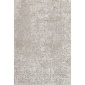 HomeRoots 8' X 10' Ivory and Cream Abstract Washable Area Rug – Durable, UV-Protected, Ideal for High-Traffic Spaces 649034