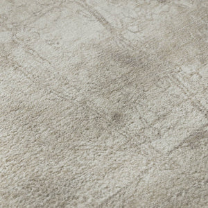 HomeRoots 8' X 10' Ivory and Cream Abstract Washable Area Rug – Durable, UV-Protected, Ideal for High-Traffic Spaces 649034
