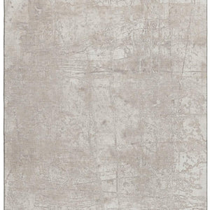 HomeRoots 10' X 14' Ivory and Cream Abstract Area Rug - Washable, UV-Protected, Soft & Durable for High Traffic Homes 649036