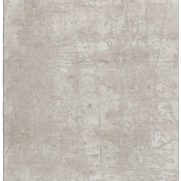 HomeRoots 10' X 14' Ivory and Cream Abstract Area Rug - Washable, UV-Protected, Soft & Durable for High Traffic Homes 649036