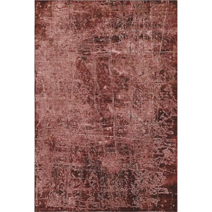 HomeRoots 5' X 8' Modern Merlot and Ivory Abstract Area Rug – Washable, UV-Protected, Pet Friendly Design! 649038