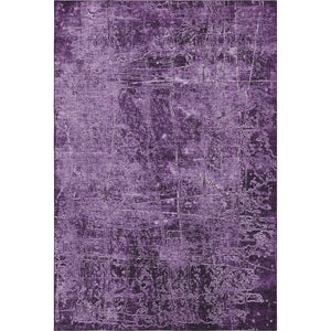 HomeRoots 10' X 14' Washable Purple & Ivory Abstract Area Rug with UV Protection for Modern, Family Spaces 649054