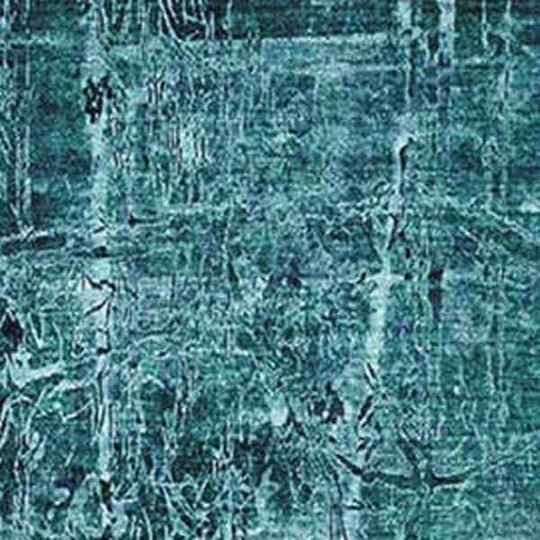 HomeRoots 10' X 14' Teal And Ivory Abstract Area Rug - Stylish, Washable, UV-Protected, Stain-Resistant Design! 649060