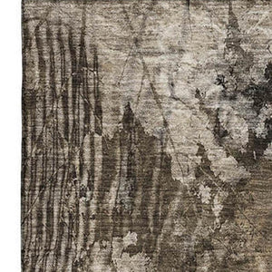 HomeRoots 10' X 14' Elegant Floral Washable Area Rug - Durable, UV Protected, Ideal for Homes with Kids & Pets 649090