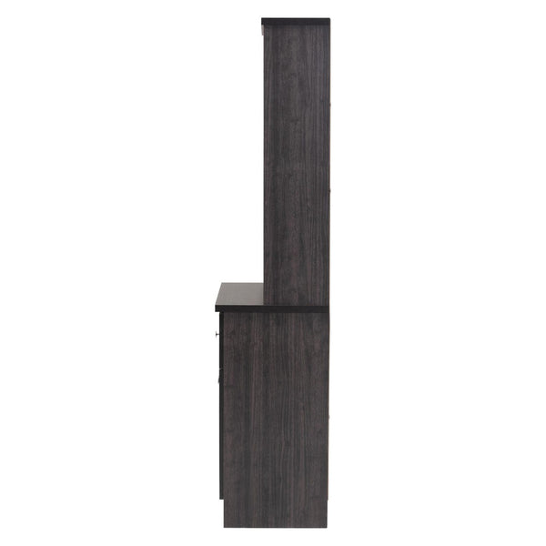 Baxton Studio Baxton Studio Agni Modern Dark Brown Buffet & Hutch - Sleek Storage Solution for Dining Spaces DR 883701-Wenge