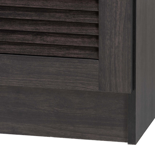Baxton Studio Baxton Studio Agni Modern Dark Brown Buffet & Hutch - Sleek Storage Solution for Dining Spaces DR 883701-Wenge