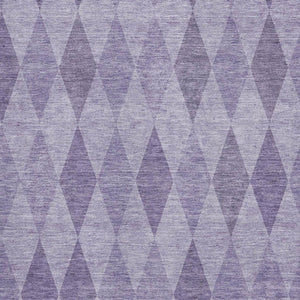 HomeRoots 10' X 14' Stylish Purple & Ivory Geometric Washable Area Rug with UV Protection for Busy Homes 649378