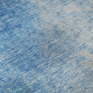 HomeRoots 8' X 10' Stylish Blue and Gray Abstract Area Rug – Washable, UV-Protected, Perfect for Modern Homes! 649388