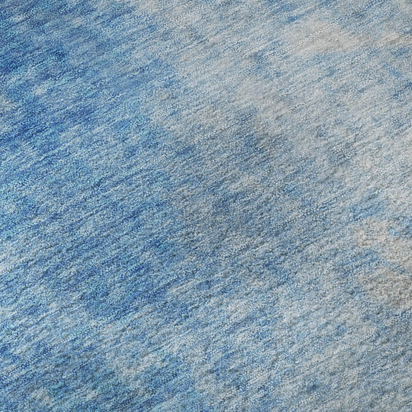 HomeRoots 8' X 10' Stylish Blue and Gray Abstract Area Rug – Washable, UV-Protected, Perfect for Modern Homes! 649388