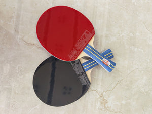 English Elm Double Fish Table Tennis Racket Set with Storage Bag for Casual Recreational Play W3087P378159