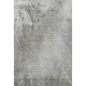 HomeRoots 8' X 10' Gray And Ivory Abstract Washable Area Rug – UV Protected, Durable, Stain-Resistant Design 649400