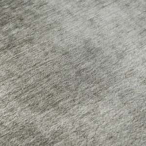 HomeRoots 8' X 10' Gray And Ivory Abstract Washable Area Rug – UV Protected, Durable, Stain-Resistant Design 649400