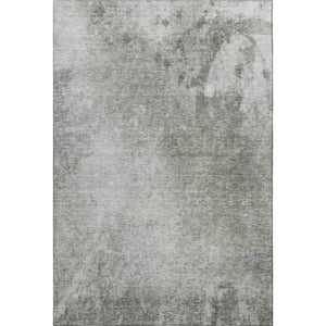 HomeRoots 10' Gray and Ivory Abstract Washable Area Rug - Durable, Stain-Resistant with UV Protection for Homes 649402