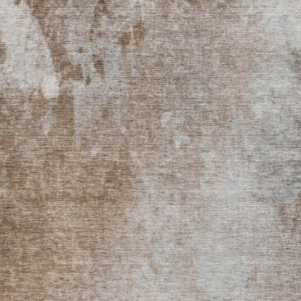 HomeRoots 9' X 12' Stylish Coffee and Gray Abstract Area Rug - Washable, UV Protected, Durable for Busy Homes 649407