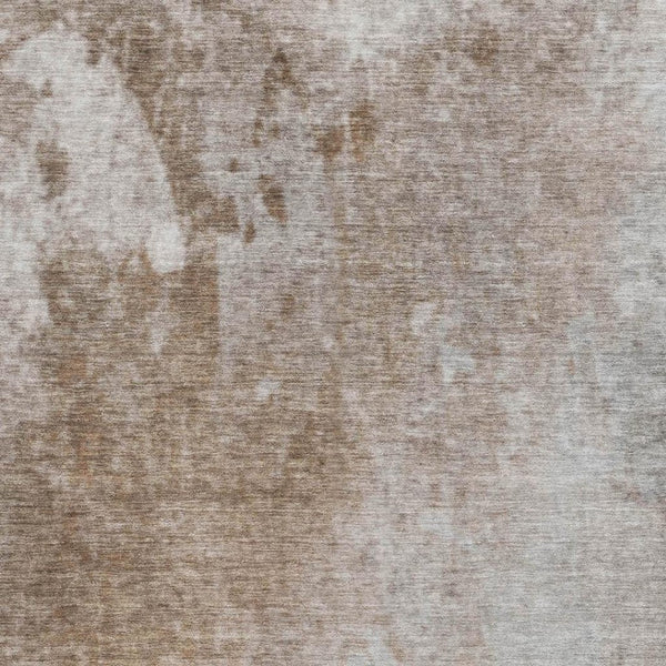 HomeRoots 10' X 14' Coffee and Gray Abstract Area Rug - Washable, UV Protected, Durable for Modern Living Spaces 649408