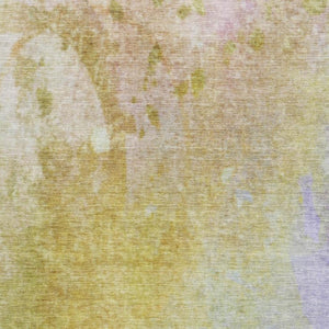 HomeRoots 8' X 10' Abstract Wheat And Purple Area Rug - Washable, UV Protected, Durable Design for Any Room 649418