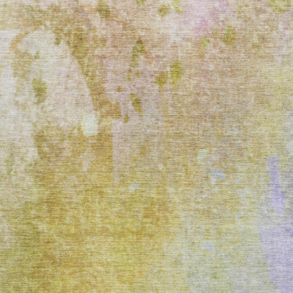 HomeRoots 8' X 10' Abstract Wheat And Purple Area Rug - Washable, UV Protected, Durable Design for Any Room 649418