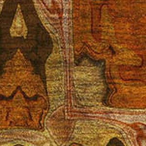 HomeRoots 8' X 10' Elegant Rust Copper & Gold Floral Medallion Area Rug – Stain-Resistant & UV Protected! 649508