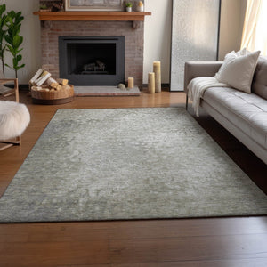 HomeRoots 9' X 12' Beige and Ivory Abstract Area Rug – Washable, UV Protected, Stylish Décor for High-Traffic Spaces 649527