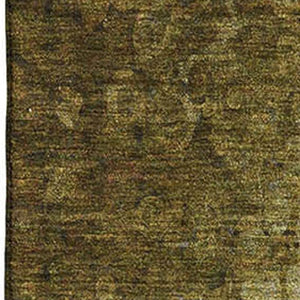 HomeRoots 5' X 8' Stylish Brown and Ivory Abstract Area Rug – Washable, UV-Protected, Stain-Resistant Design 649536