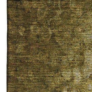 HomeRoots 9' X 12' Brown and Ivory Abstract Area Rug - Washable, UV Protected, Durable for Homes with Pets 649539