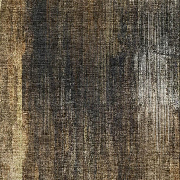 HomeRoots 8' x 10' Contemporary Chocolate Gray and Ivory Abstract Area Rug - Washable, UV Protected & Durable 649598