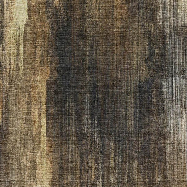 HomeRoots 9' X 12' Modern Chocolate Gray and Ivory Abstract Area Rug – Washable, UV Protected, Stain Resistant! 649599
