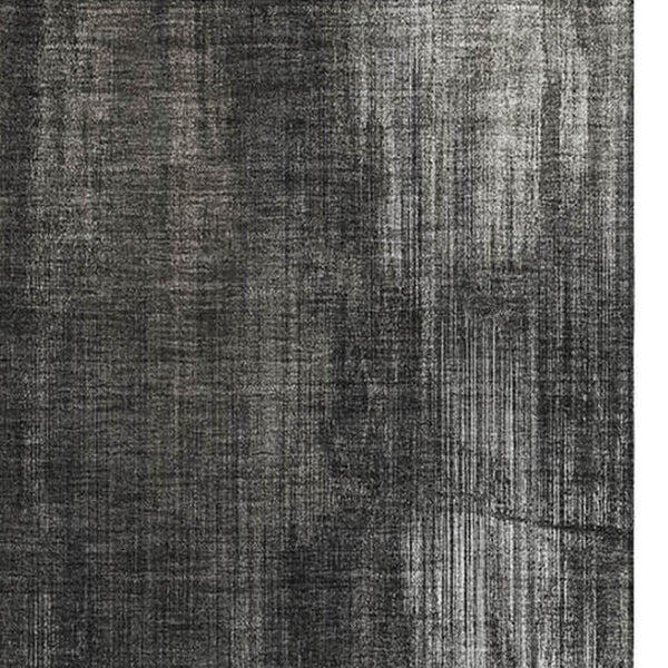 HomeRoots 8' X 10' Gray And Ivory Abstract Area Rug - Washable, Stain-Resistant, UV Protected for Easy Care 649604