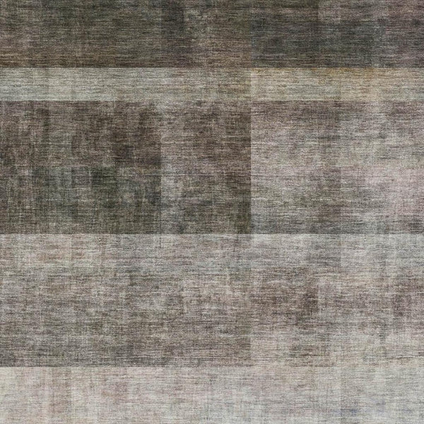 HomeRoots 5' X 8' Brown and Ivory Abstract Area Rug - Washable, Stain-Resistant, UV-Protected for Modern Homes 649620