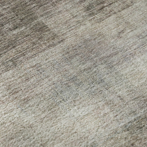 HomeRoots 8' X 10' Washable Brown & Ivory Abstract Area Rug - Durable, Stain-Resistant & UV Protected Design 649622