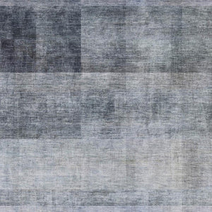 HomeRoots 9' X 12' Navy Blue & Ivory Abstract Washable Area Rug with UV Protection for High-Traffic Spaces 649635