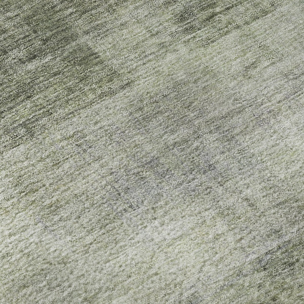 HomeRoots 9' X 12' Olive Green Abstract Area Rug - Washable, UV Protected, Stain-Resistant for Busy Homes! 649641