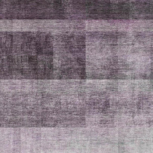 HomeRoots 5' X 8' Contemporary Purple & Ivory Abstract Area Rug - Washable, Stain-Resistant, UV Protected! 649644
