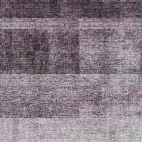 HomeRoots 5' X 8' Contemporary Purple & Ivory Abstract Area Rug - Washable, Stain-Resistant, UV Protected! 649644