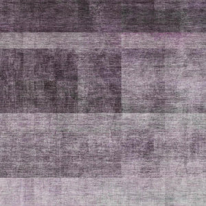 HomeRoots 9' X 12' Modern Purple and Ivory Abstract Area Rug - Washable, UV-Protected, Pet-Friendly Design 649647